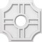 Ekena Millwork Haus Architectural Grade PVC Contemporary Ceiling Medallion, 12"OD x 3"ID x 4"C x 1"P CMP12HS-03000 - alternate 1